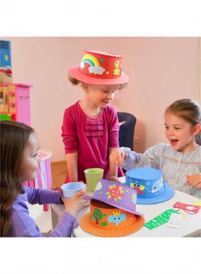 fantasize 4 Pcs Toddler Arts and Crafts for Kids Ages 1 2 3 4 5 6 Years Old, Craft Kits for Sewing Sets, Preschool Educational Kids Toys Sewing Craft Kits for Kids DIY Art Craft Hand Stitch Play Set - Image 2